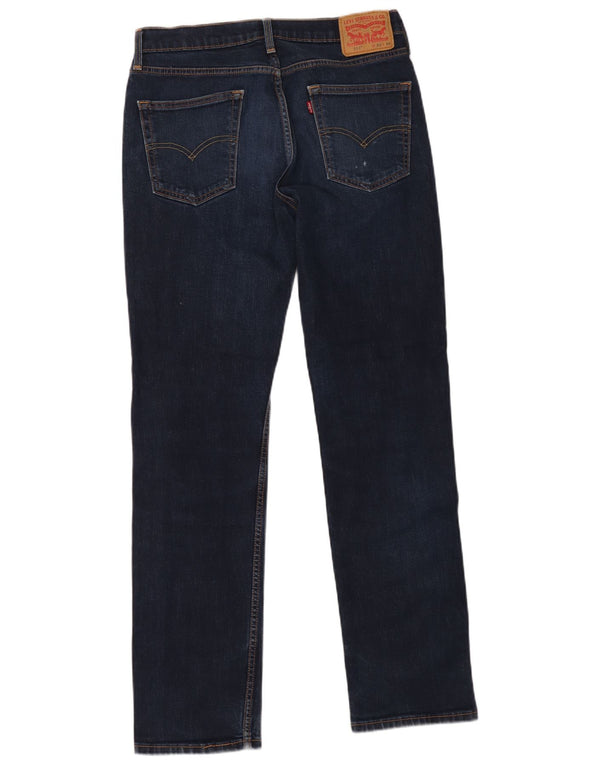 Levi's Mens 514 Straight Jeans W32 L34 Navy Blue Cotton