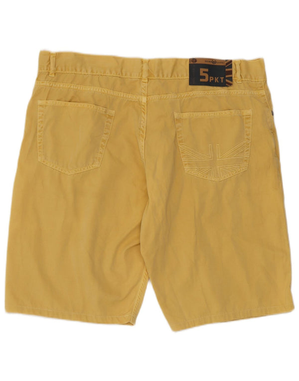 Henri Lloyd Mens Casual Shorts W38 XL Yellow Cotton