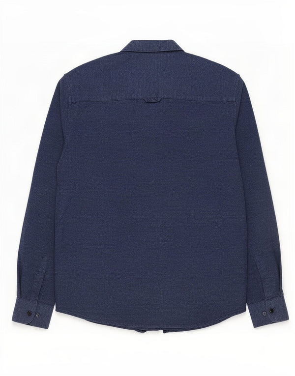 Crew Clothing Mens Shirt Medium Navy Blue Cotton