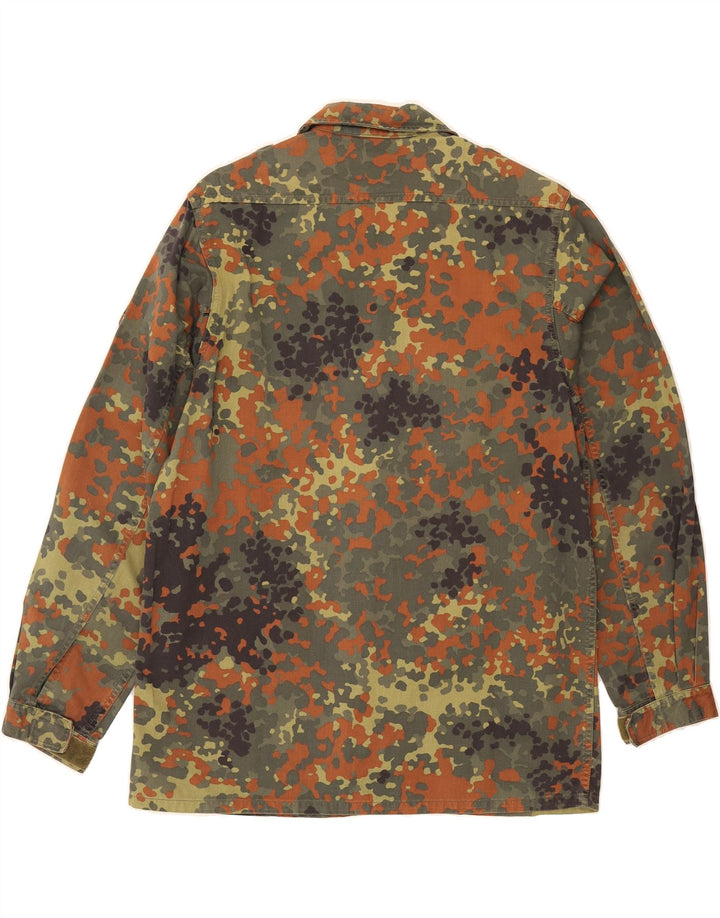 GE SPEKON Mens Military Shirt Medium Multicoloured Camouflage Cotton Vintage GE Spekon and Second-Hand GE Spekon from Messina Hembry 