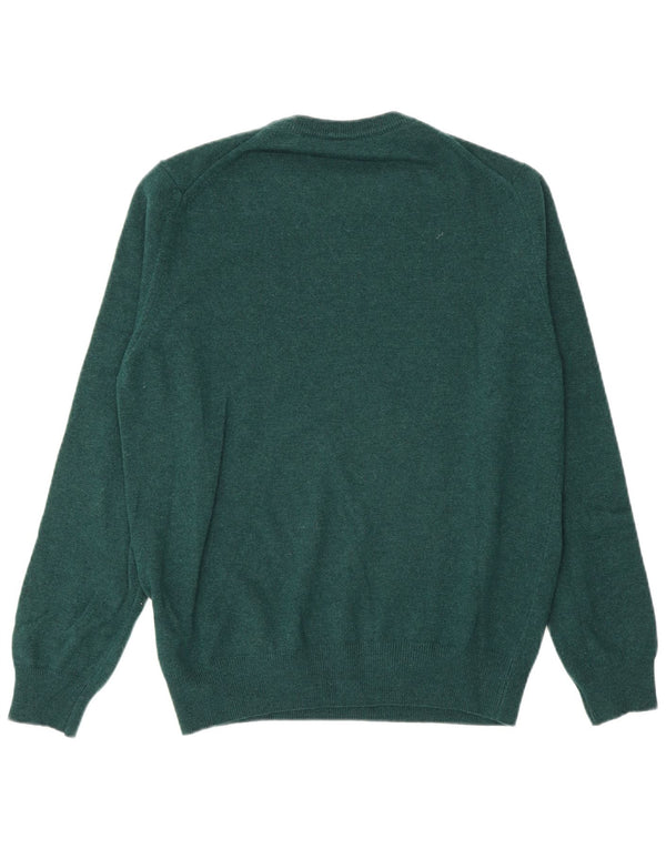 Marina Yachting Mens Crew Neck Jumper Sweater Medium Green Wool