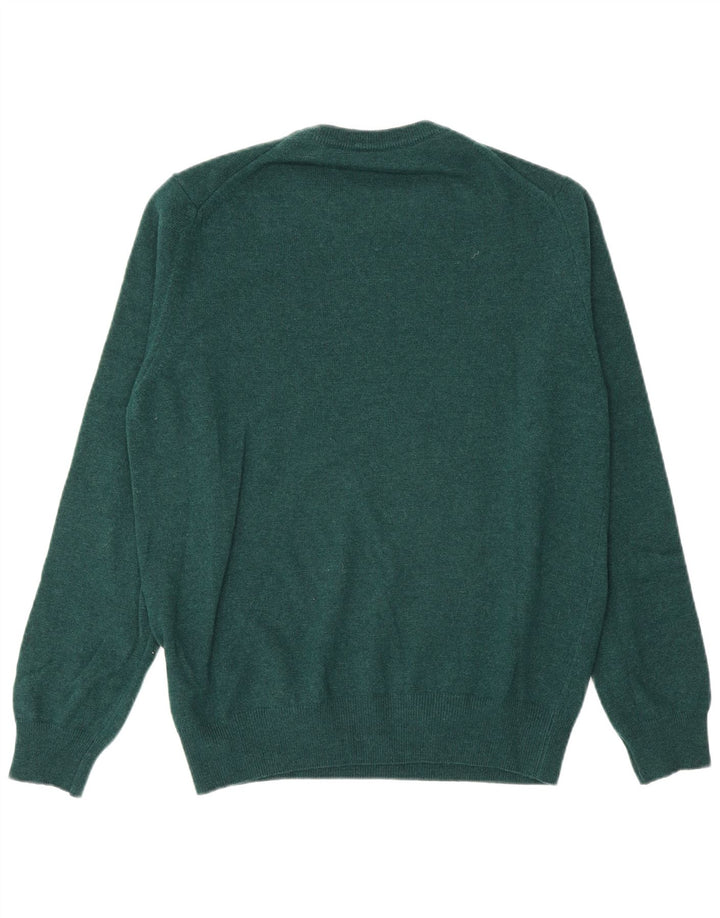 Marina Yachting Mens Crew Neck Jumper Sweater Medium Green Wool