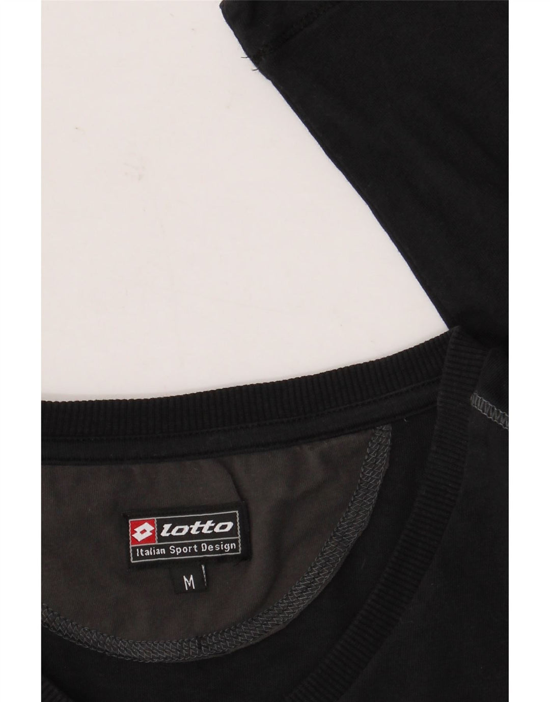 Lotto Womens Top Long Sleeve UK 12 Medium Black