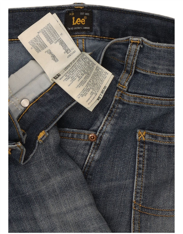 Lee Mens Brooklyn Straight Jeans W36 L34 Blue Cotton