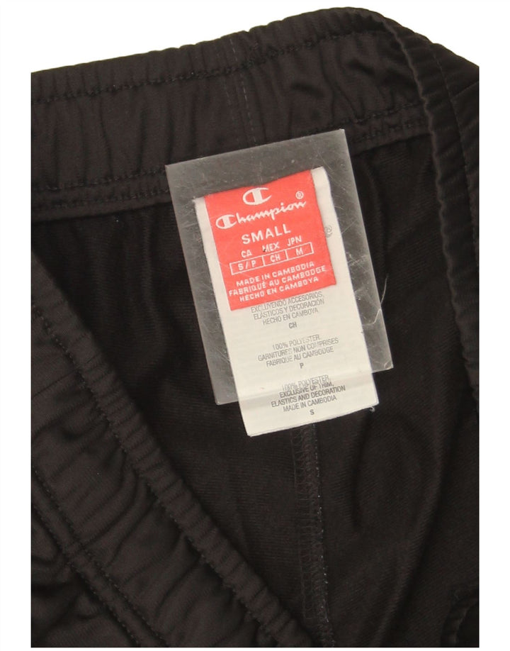 Champion Mens Tracksuit Trousers Joggers Small Black Polyester
