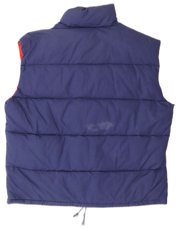 Stratos Mens Padded Gilet UK 40 Large Navy Blue Cotton