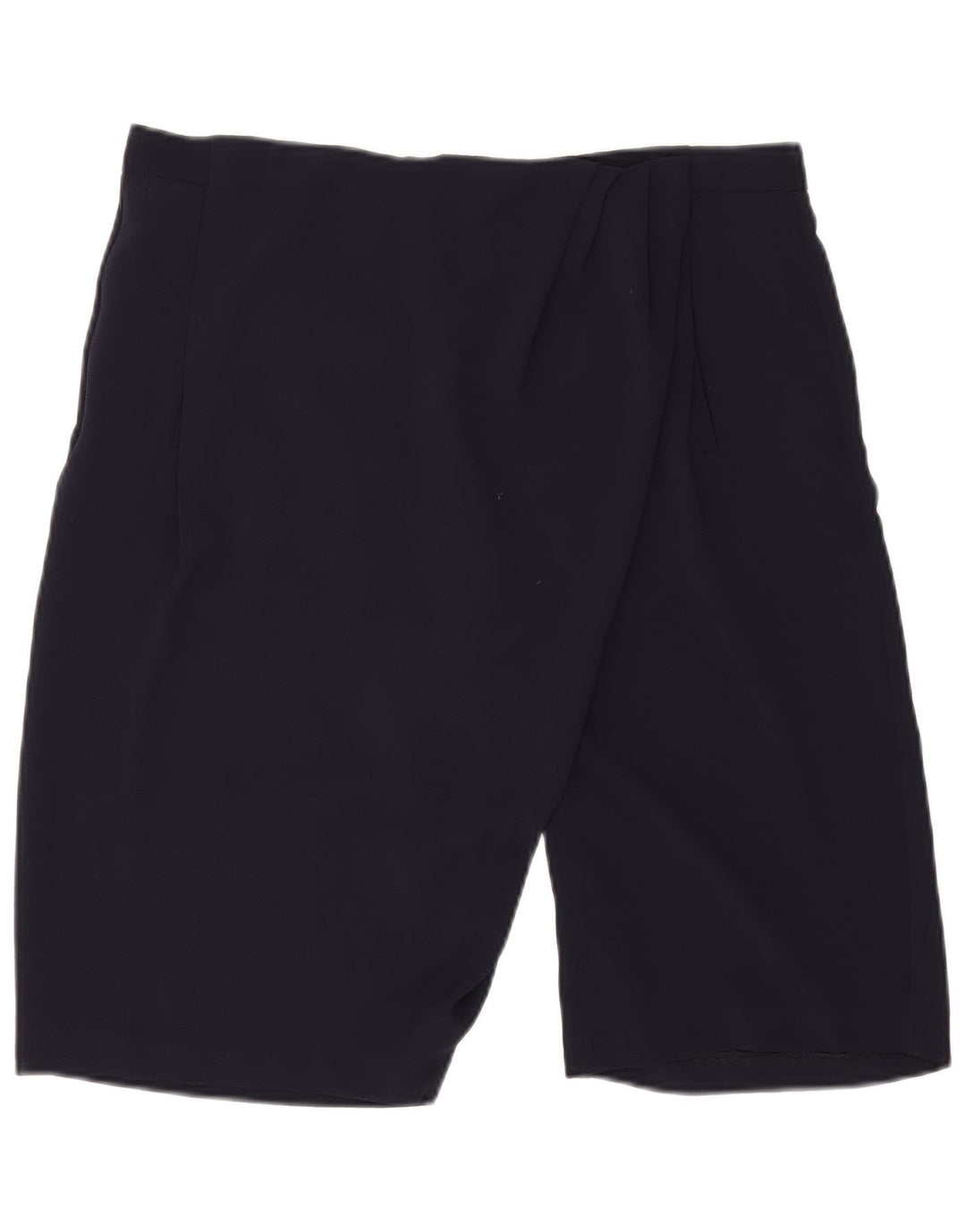 Zara Womens Chino Shorts Large W32  Navy Blue Polyester