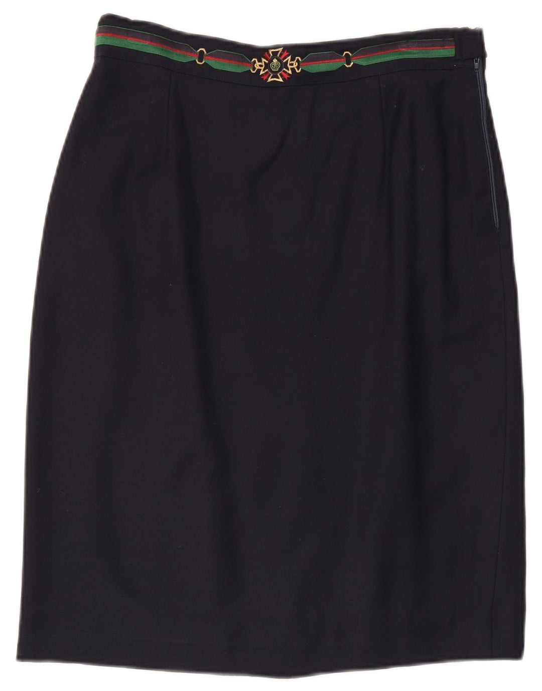 Marly's Womens Pencil Skirt IT 48 XL W32  Navy Blue