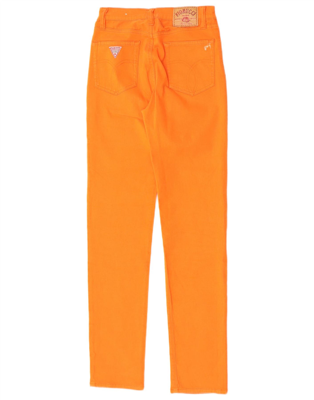 Fiorucci Womens Slim Jeans W28 L30 Orange Cotton
