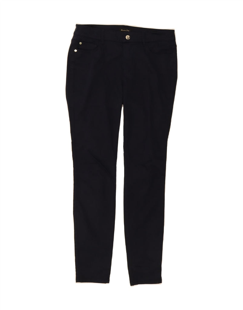 MASSIMO DUTTI Womens Skinny Casual Trousers EU 38 Small W28 L30 Navy Blue Vintage Massimo Dutti and Second-Hand Massimo Dutti from Messina Hembry 