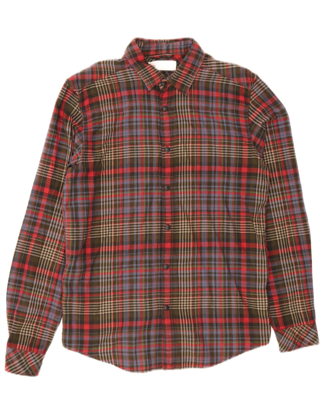 Levi's Mens Standard Fit Flannel Shirt Small Multicoloured Check Cotton