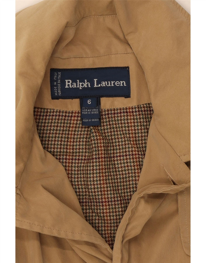 Ralph Lauren Womens Loose Fit Overcoat US 6 Medium Beige Wool