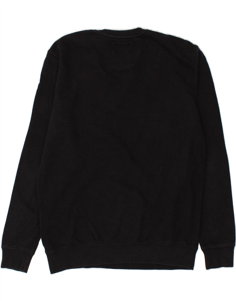 VANS Mens Graphic Sweatshirt Jumper Medium Black Cotton | Vintage Vans | Thrift | Second-Hand Vans | Used Clothing | Messina Hembry 
