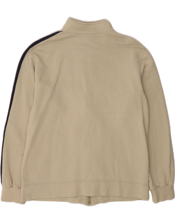 CHAMPION Womens Tracksuit Top Jacket UK 16 Large Beige Colourblock Vintage Champion and Second-Hand Champion from Messina Hembry 