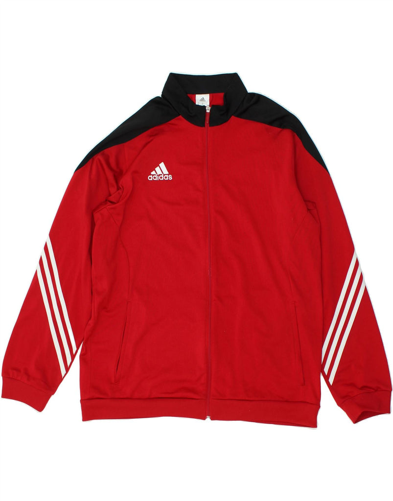 ADIDAS Mens Tracksuit Top Jacket XL Red Polyester | Vintage Adidas | Thrift | Second-Hand Adidas | Used Clothing | Messina Hembry 