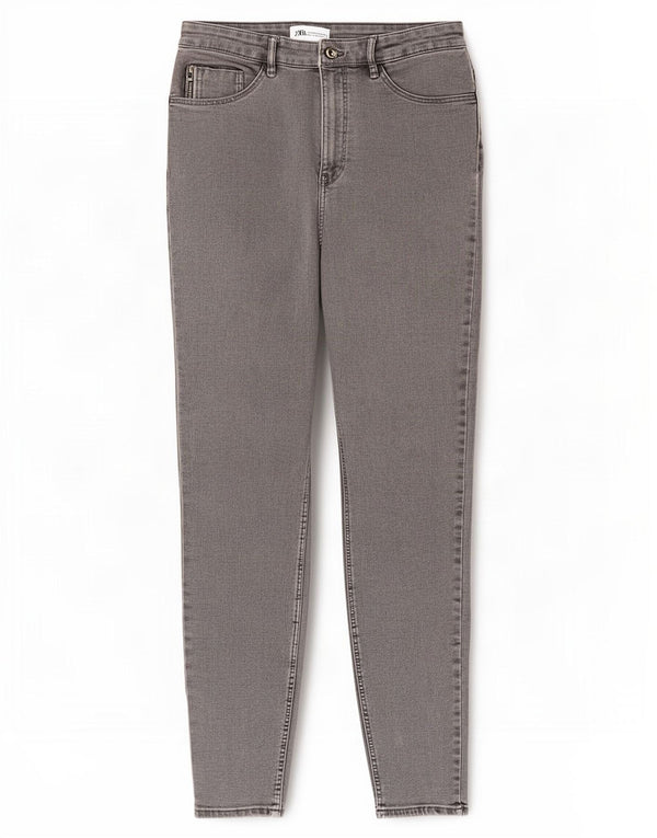 Zara Womens Skinny Jeans EU 42 Large W32 L27 Grey Cotton