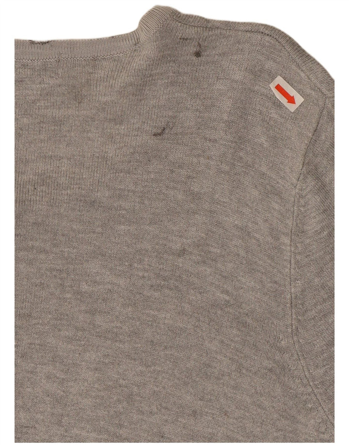 Marks & Spencer Womens Cardigan Sweater UK 16 Large  Grey Flecked Viscose