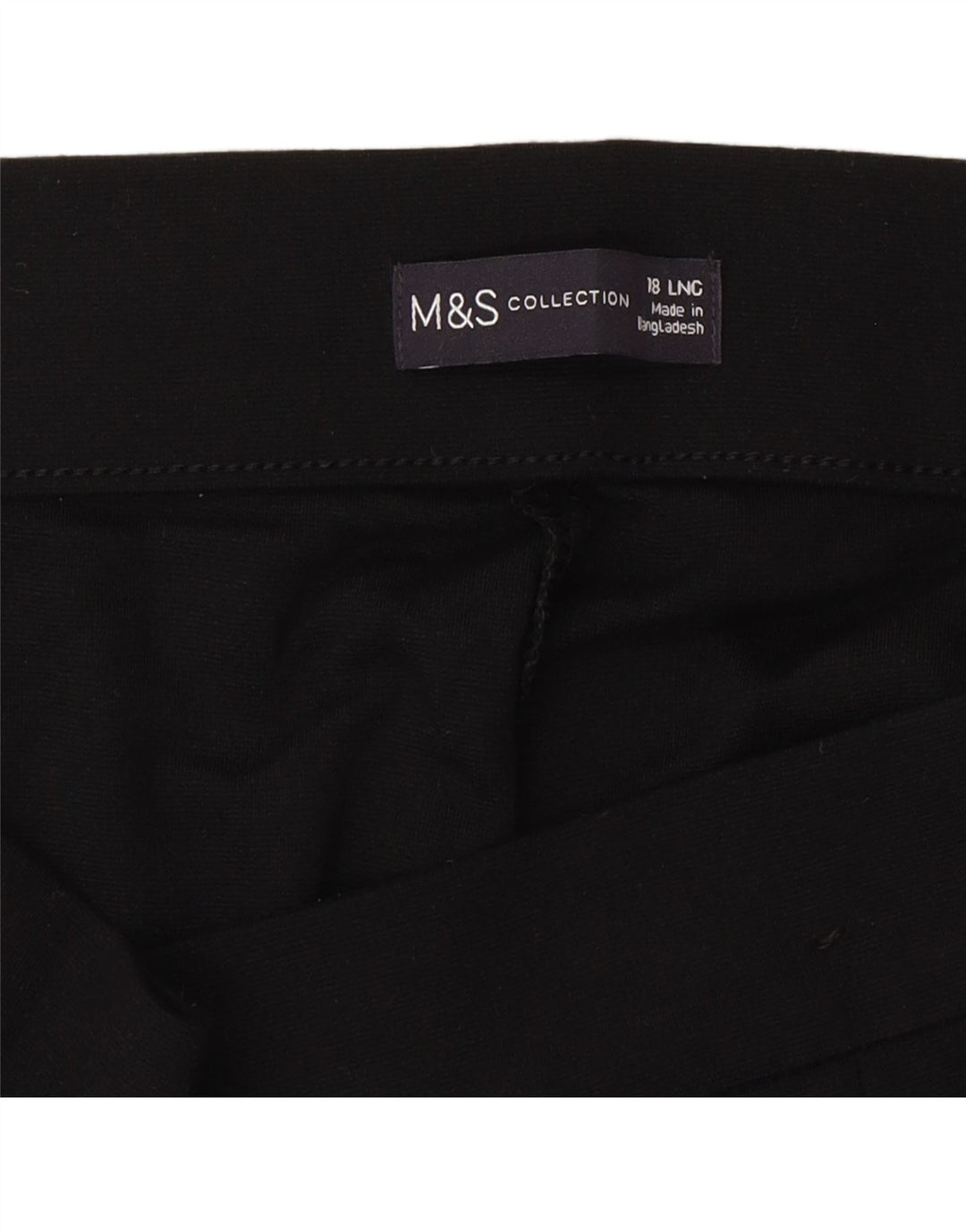 Marks & Spencer Womens Tracksuit Trousers UK 18 XL  Black Viscose