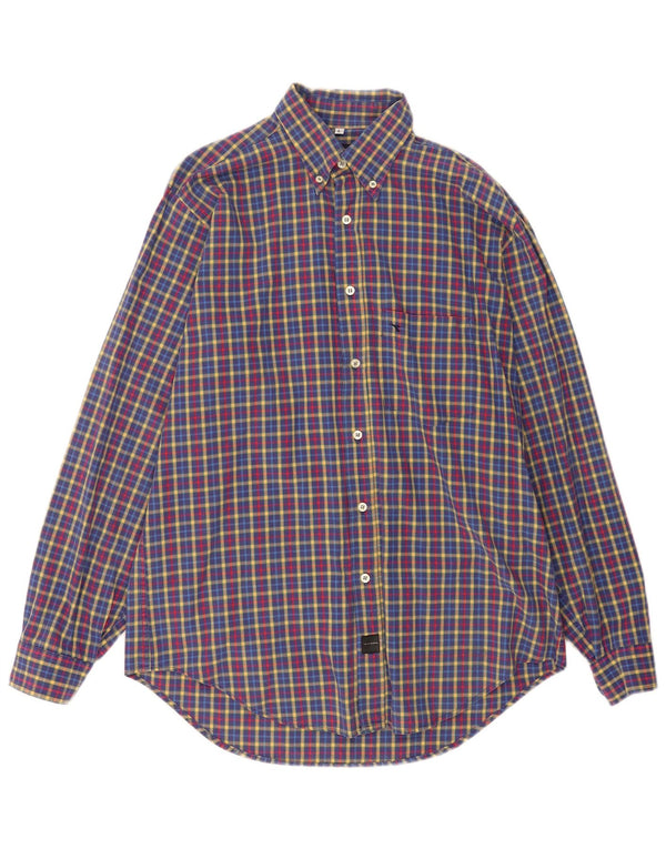 Diadora Mens Shirt Large Multicoloured Check Cotton