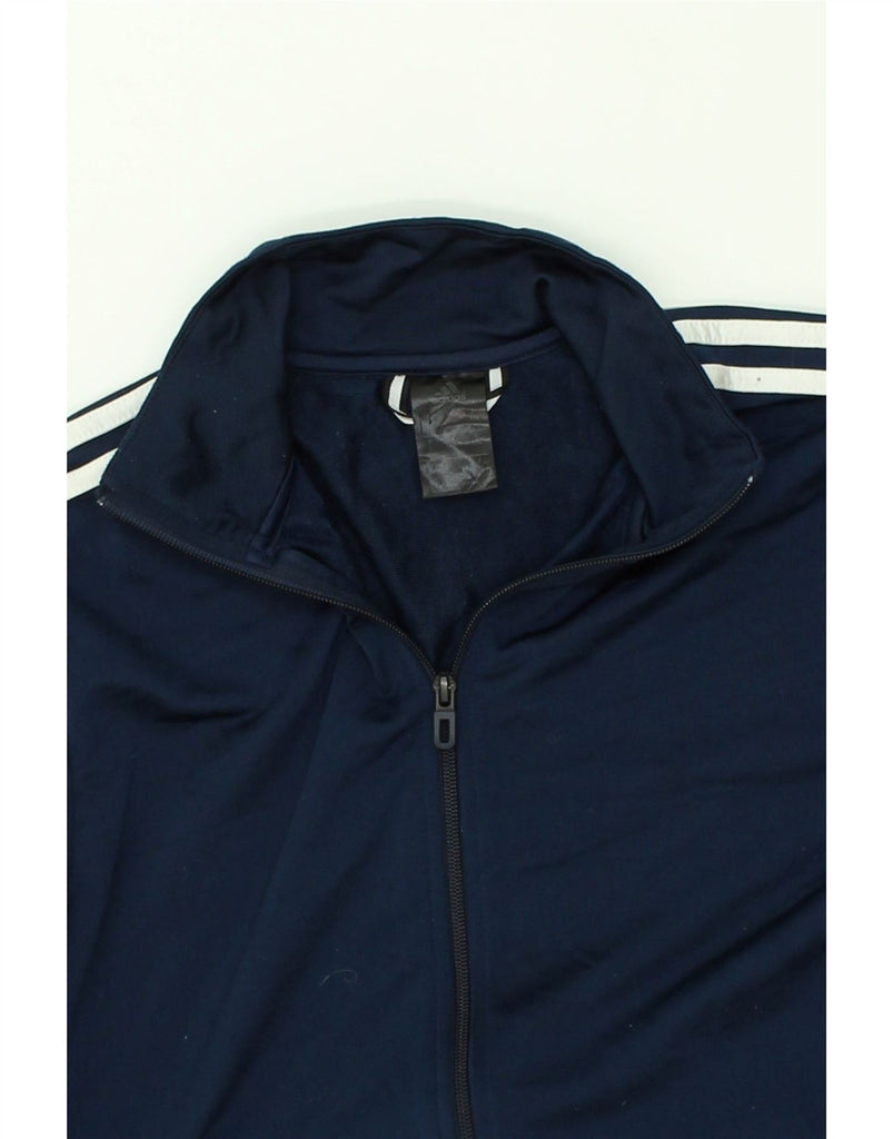 ADIDAS Mens Tracksuit Top Jacket UK 38/40 XL Navy Blue Polyester | Vintage Adidas | Thrift | Second-Hand Adidas | Used Clothing | Messina Hembry 