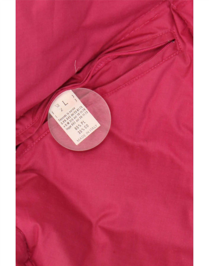 Vintage Mens Padded Reversible Ski Jacket UK 40 Large Pink Polyester