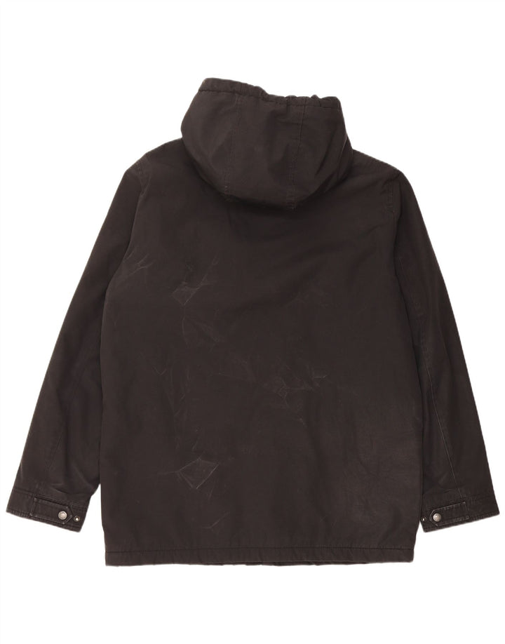 Levi's Mens Hooded Windbreaker Jacket UK 38 Medium Black Polyester