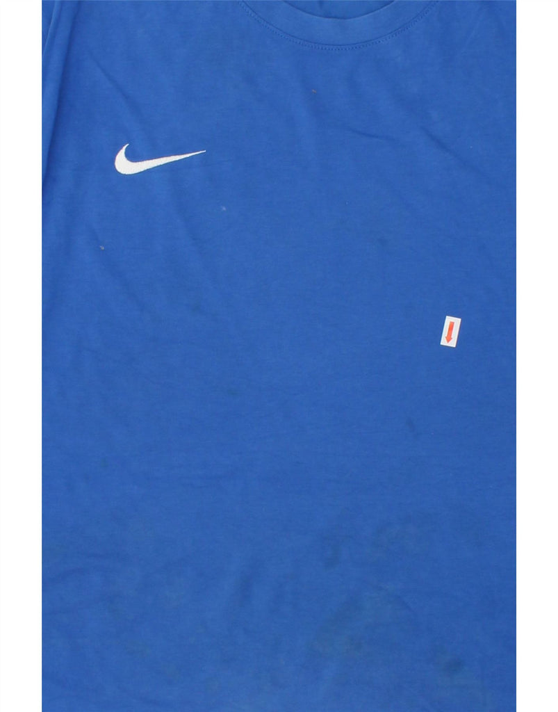 NIKE Mens Dri Fit T-Shirt Top XL Blue Cotton | Vintage Nike | Thrift | Second-Hand Nike | Used Clothing | Messina Hembry 