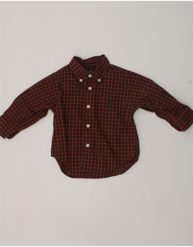 POLO RALPH LAUREN Baby Boys Shirt 6-9 Months Red Check Cotton | Vintage Polo Ralph Lauren | Thrift | Second-Hand Polo Ralph Lauren | Used Clothing | Messina Hembry 