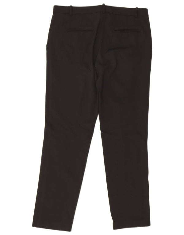 Pinko Womens Slim Chino Trousers UK 10 Small W28 L27 Black Viscose
