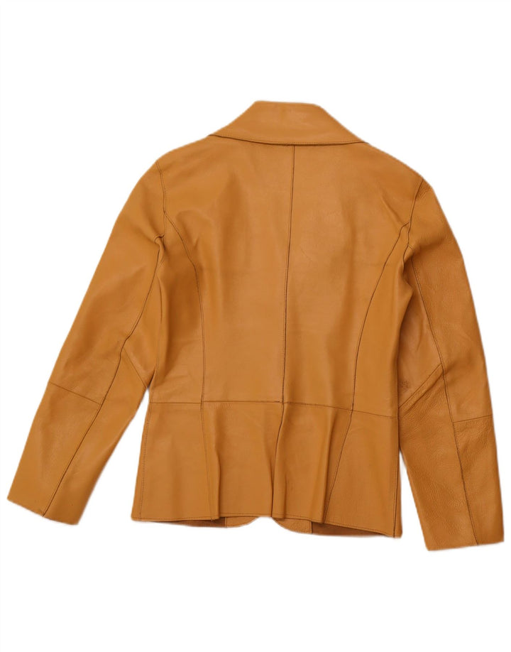 Vintage Womens 2 Button Blazer Jacket UK 10 Small Beige