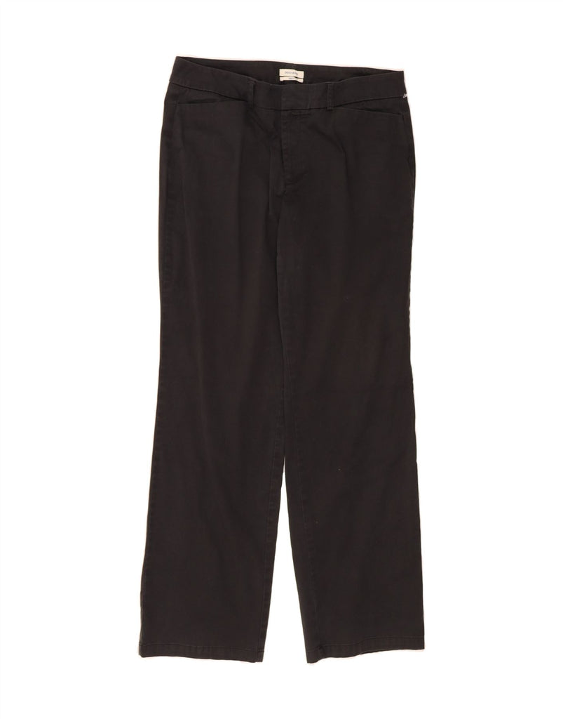 DOCKERS Womens Straight Casual Trousers US 12 Large W34 L30 Black Cotton Vintage Dockers and Second-Hand Dockers from Messina Hembry 