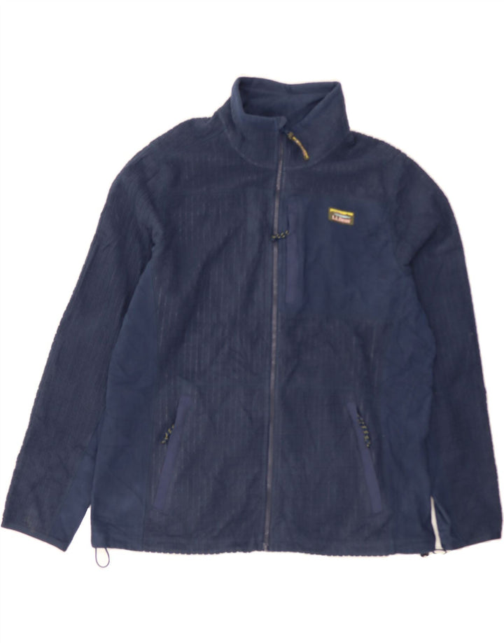 L.L.BEAN Mens Fleece Jacket UK 42 XL Navy Blue Polyester Vintage L.L.Bean and Second-Hand L.L.Bean from Messina Hembry 