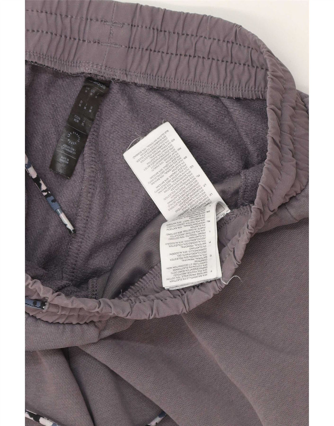 Adidas Mens Graphic Cargo Tracksuit Trousers Joggers Medium Grey Cotton