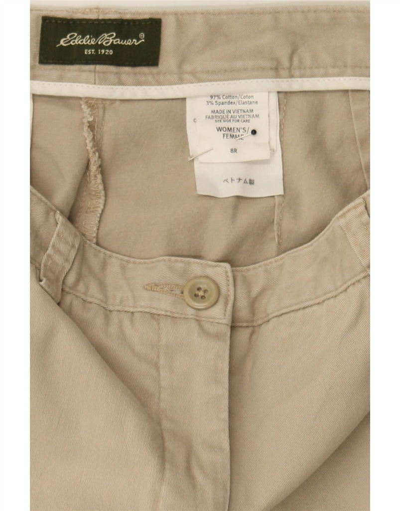 EDDIE BAUER Womens Straight Chino Trousers US 8 Medium W28 L30 Beige Vintage Eddie Bauer and Second-Hand Eddie Bauer from Messina Hembry 