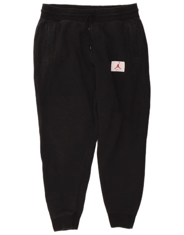 Jordan Mens Standard Fit Tracksuit Trousers Joggers Large  Black Cotton