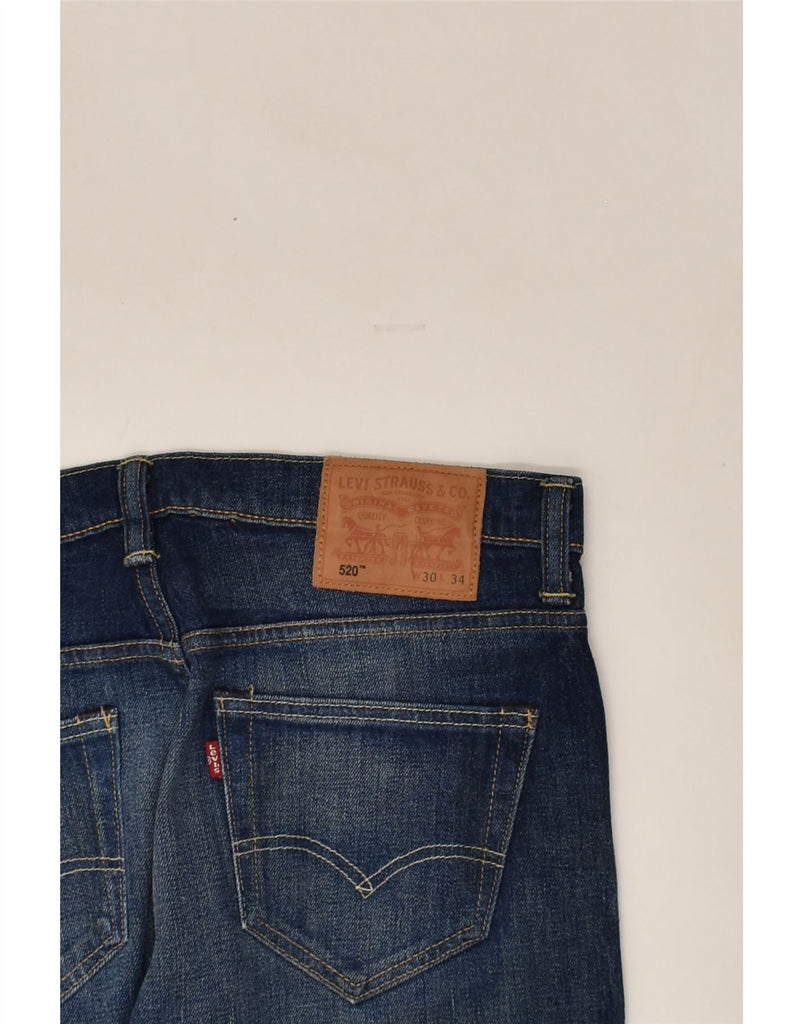 LEVI'S Mens 520 Slim Jeans W30 L34 Blue Cotton | Vintage Levi's | Thrift | Second-Hand Levi's | Used Clothing | Messina Hembry 