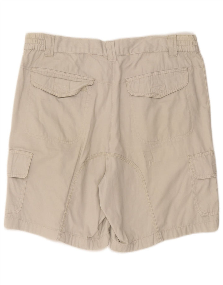 SLAM Mens Cargo Shorts IT 52 XL W38 Beige Cotton