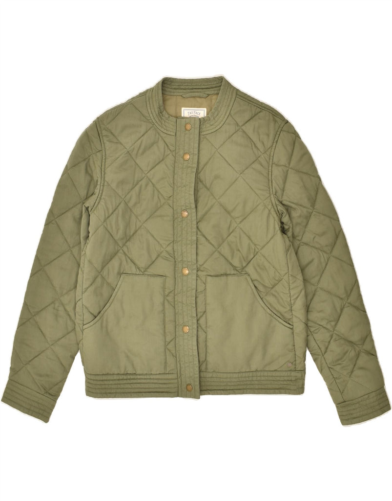 FAT FACE Womens Quilted Jacket UK 10 Small Green Cotton | Vintage Fat Face | Thrift | Second-Hand Fat Face | Used Clothing | Messina Hembry 