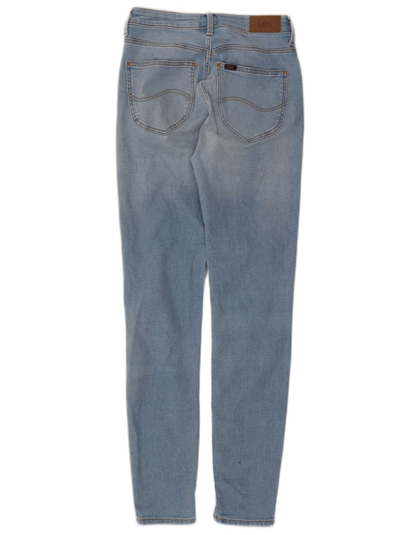 Lee Womens Scarlett High Skinny Jeans W27 L28 Blue Cotton