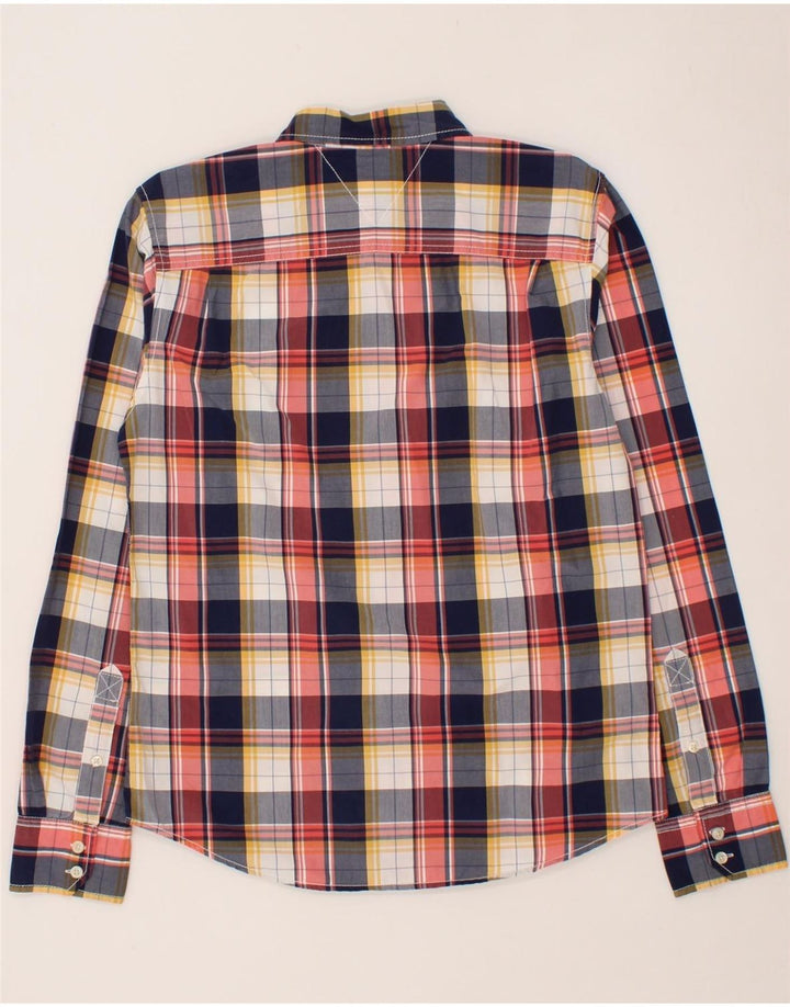 TOMMY HILFIGER Mens Shirt Medium Navy Blue Cotton Vintage Tommy Hilfiger and Second-Hand Tommy Hilfiger from Messina Hembry 