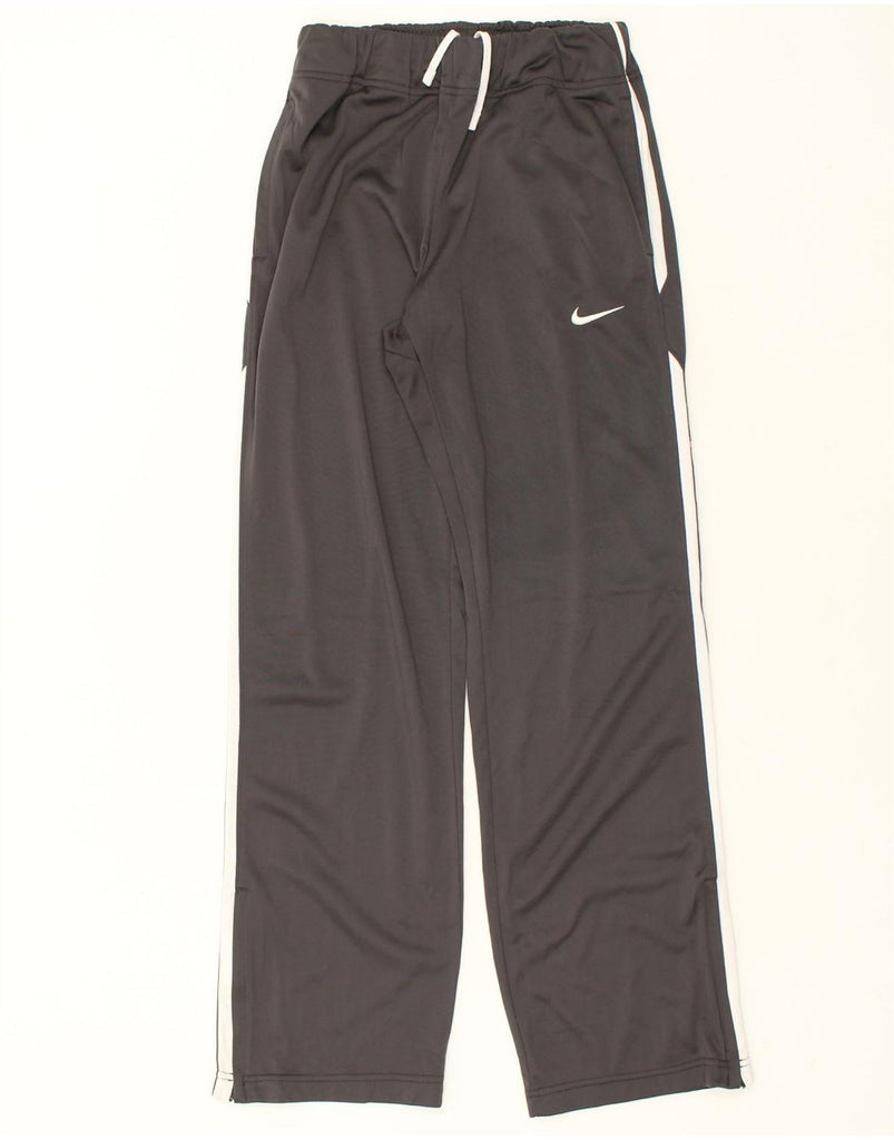 NIKE Womens Tracksuit Trousers UK 10 Small Grey Polyester | Vintage Nike | Thrift | Second-Hand Nike | Used Clothing | Messina Hembry 