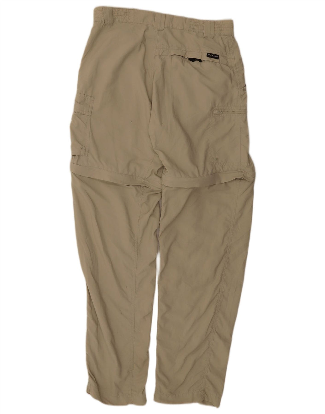 COLUMBIA Womens Straight Cargo Trousers Small W27 L30 Beige Nylon