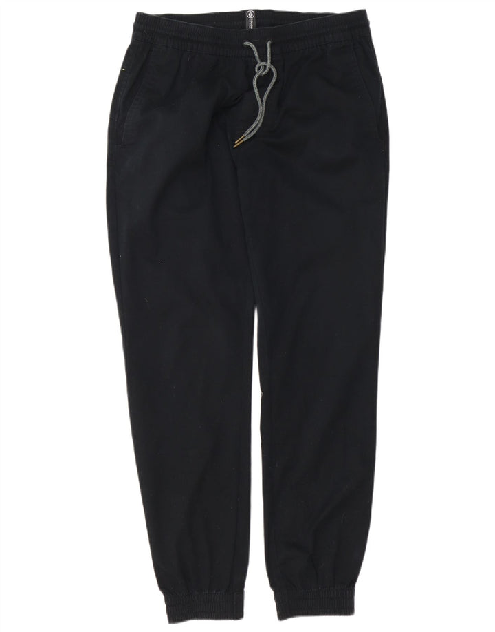 Volcom Mens Joggers Casual Trousers Medium W32 L29 Black Cotton