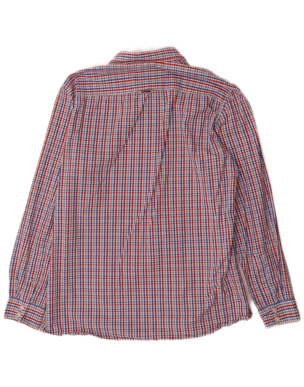 Crew Clothing Mens Slim Fit Shirt 3XL Blue Check Cotton