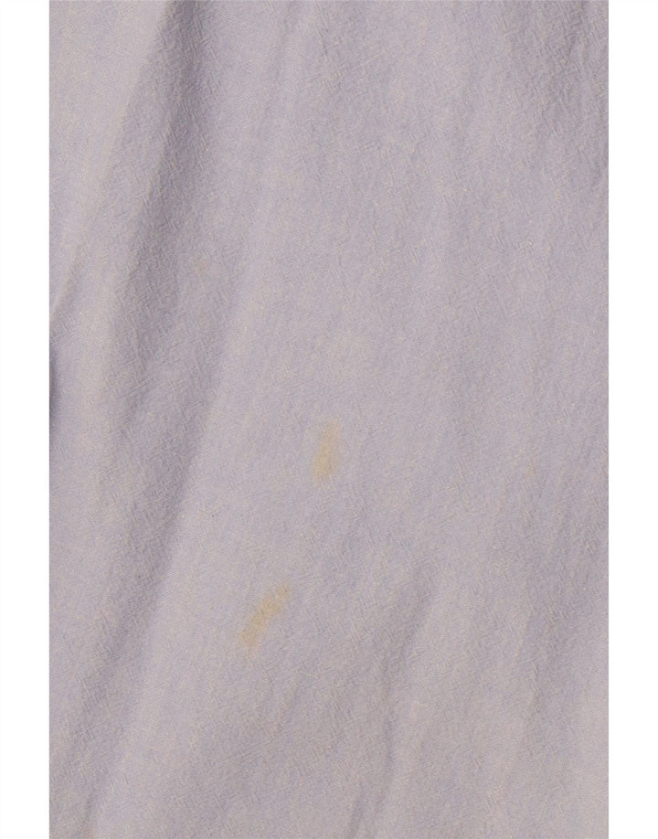 VINTAGE Womens Shirt UK 18 XL Blue Floral Cotton Retro