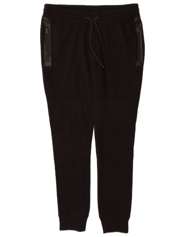 Jack & Jones Mens Tracksuit Trousers Joggers Large  Black Polyester