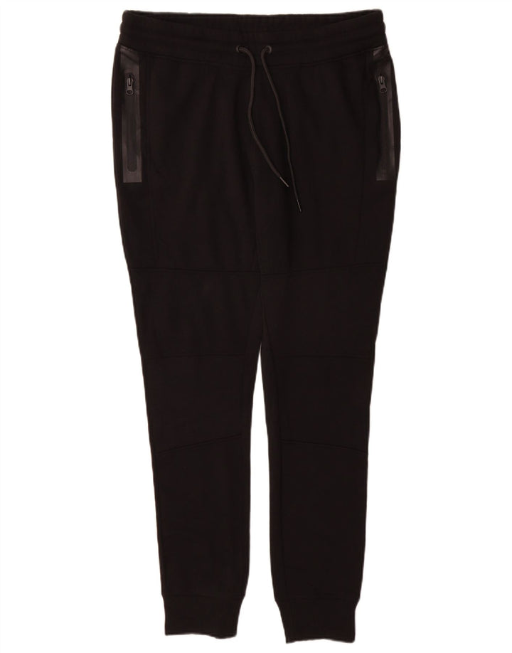 Jack & Jones Mens Tracksuit Trousers Joggers Large  Black Polyester