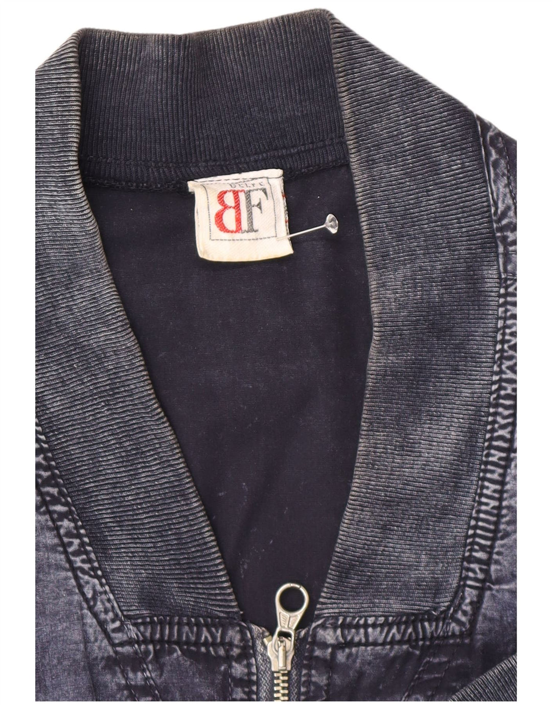 Belfe & Belfe Mens Denim Jacket UK 44 2XL Navy Blue Cotton