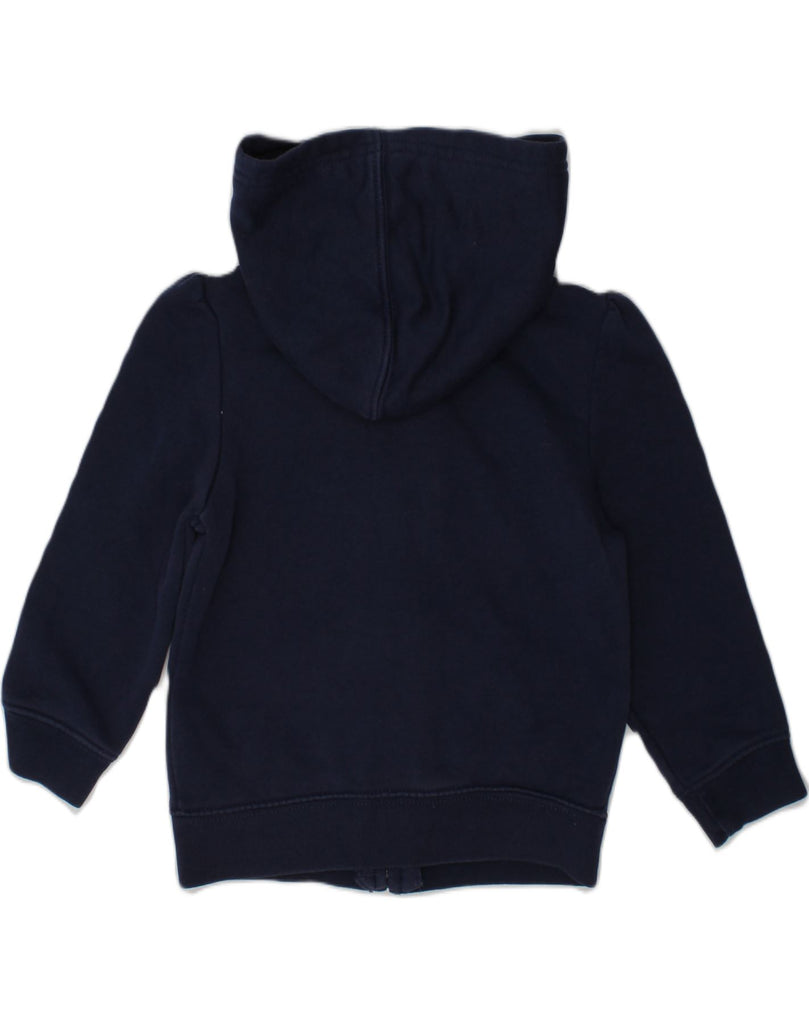 GAP Baby Girls Graphic Zip Hoodie Sweater 18-24 Months Navy Blue Cotton | Vintage Gap | Thrift | Second-Hand Gap | Used Clothing | Messina Hembry 