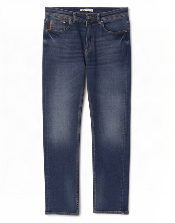 Zara Mens Slim Jeans EU 38 Small W30 L31 Blue Cotton